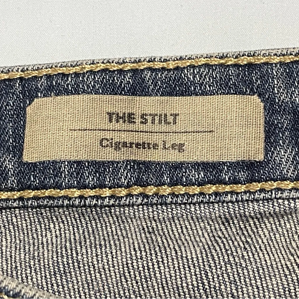 AG The Stilt Cigarette Leg Jeans Women 29 Medium Blue USA Made - Image 7