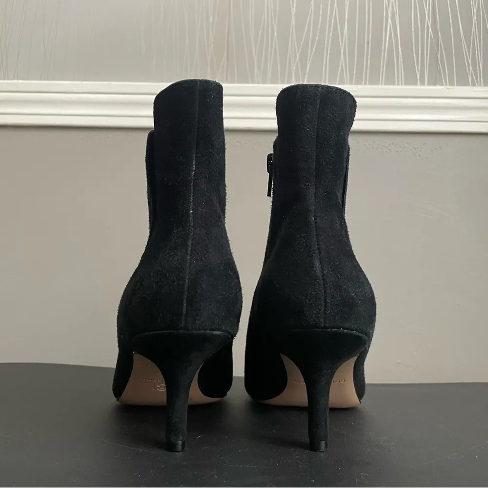 Corso Como Black Suede Dianna Ankle Boots Size 7.5 - Image 7