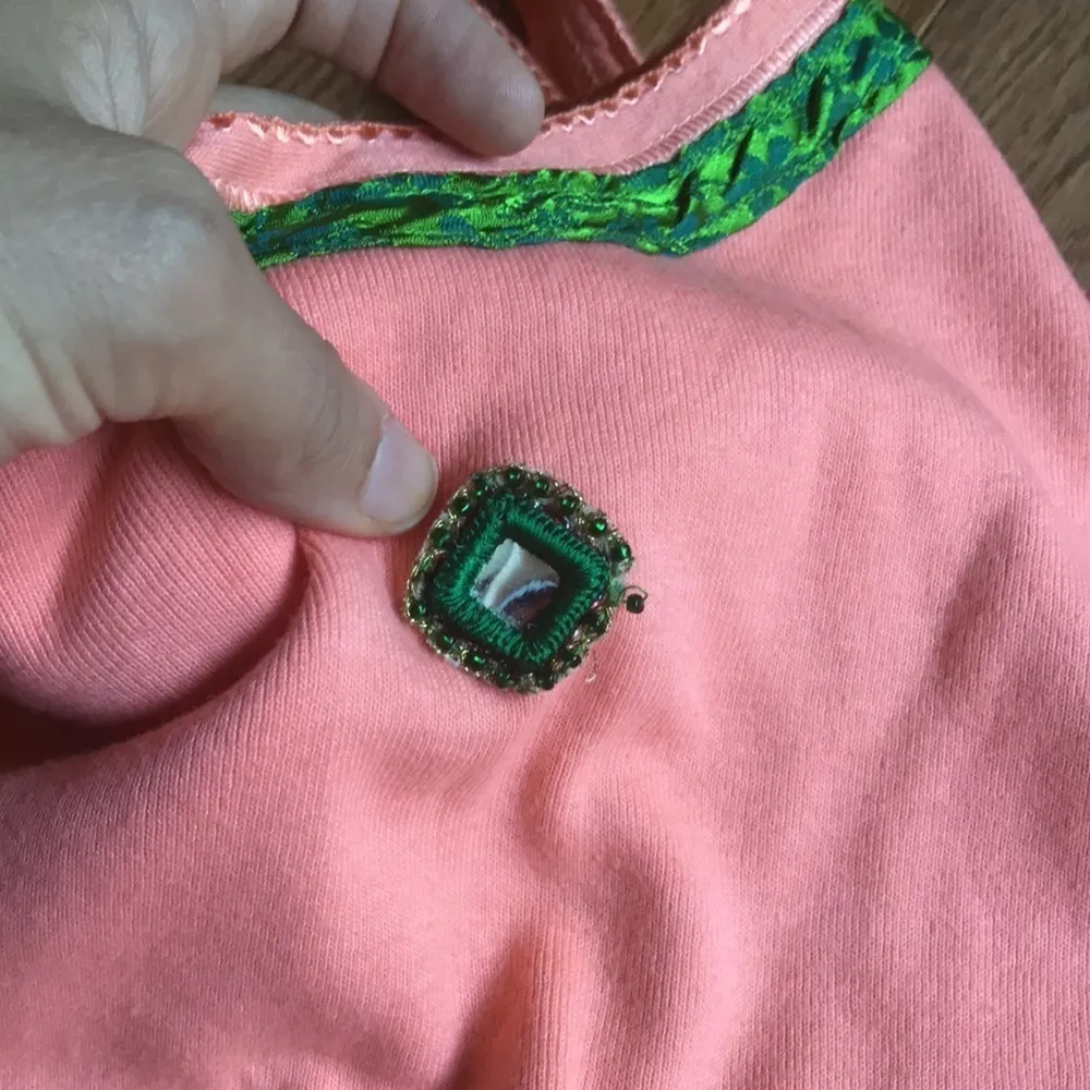 Bodhi Bazaar Donajean salmon green custom tank Orange Size M - Image 4