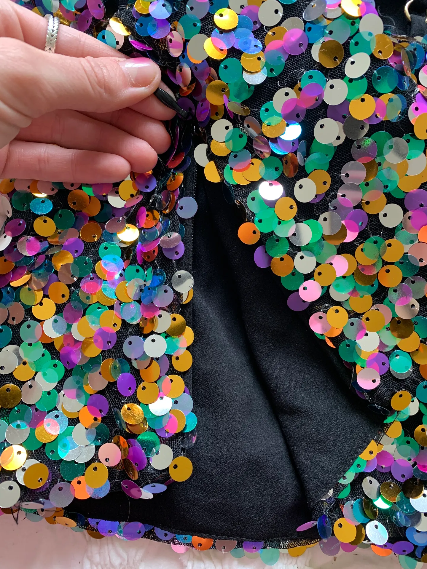 ZARA Sequin Crop Top - Image 3