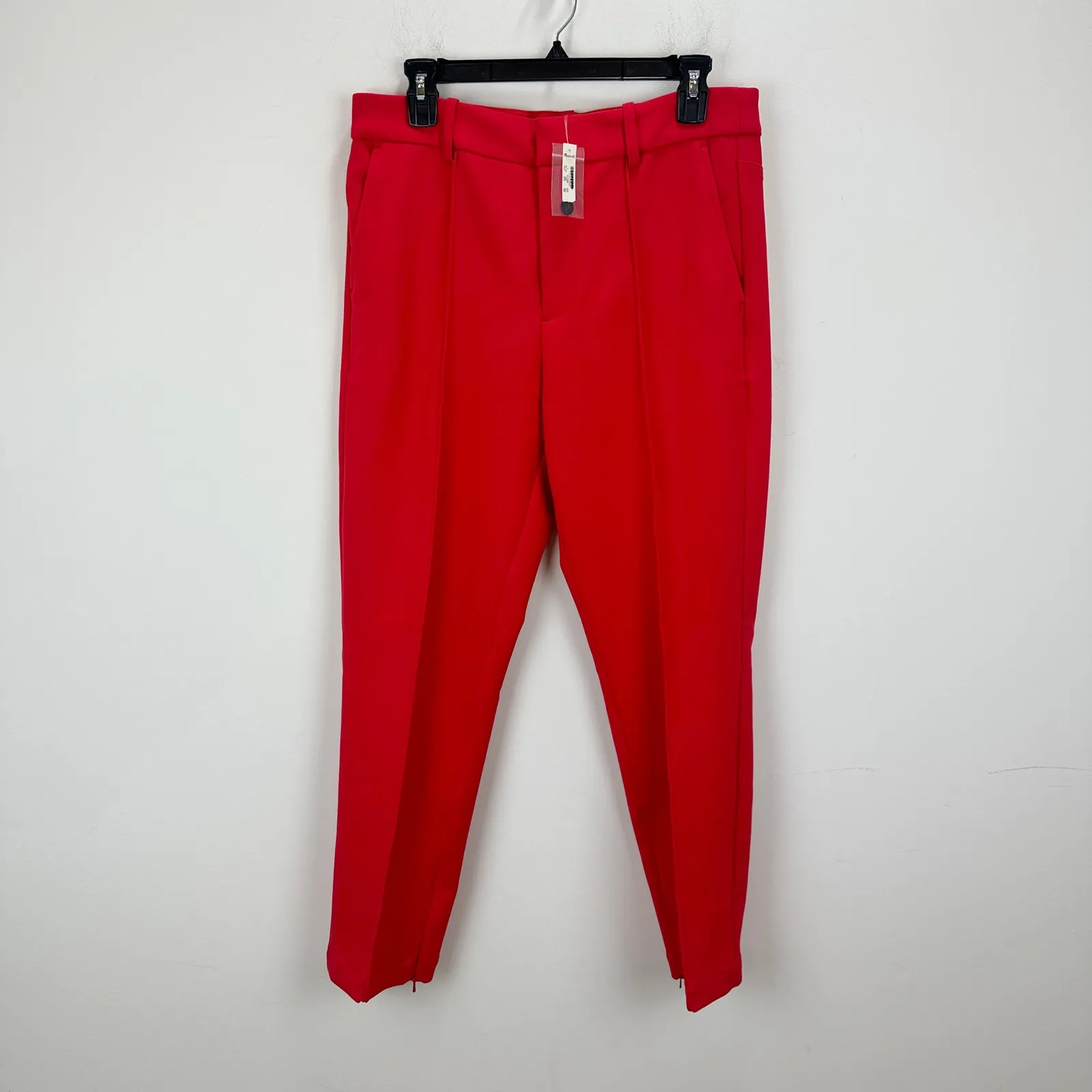 Madewell Mid Rise Slim Ankle Pant Straight Leg Red Classic Relaxed US 4 NWT - Image 4
