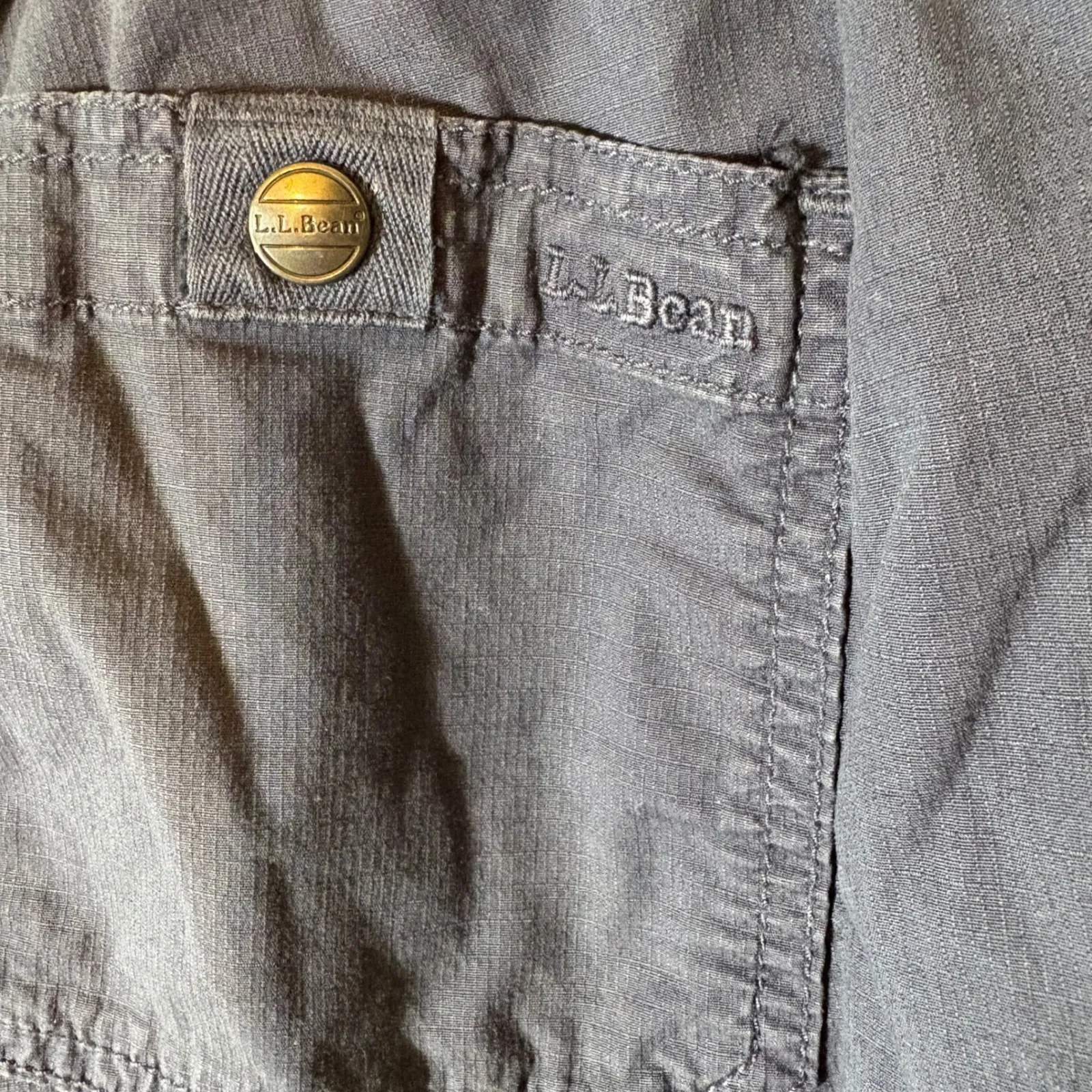L.L. Bean Petite Navy Blue Cotton Blend Jogger Cargo Pants Small Size undefined - Image 5