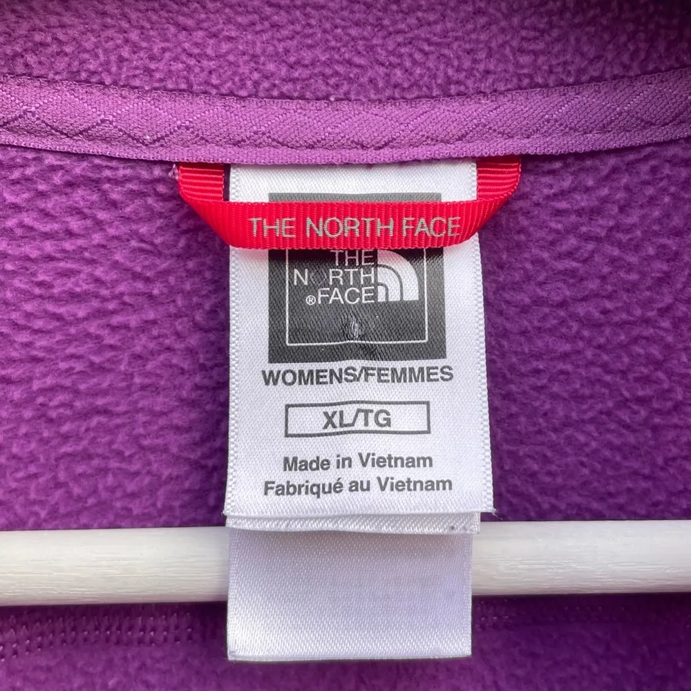 The North Face Full Zip Up Fleece Long Sleeve Purple Size XL Athleisure - Image 6