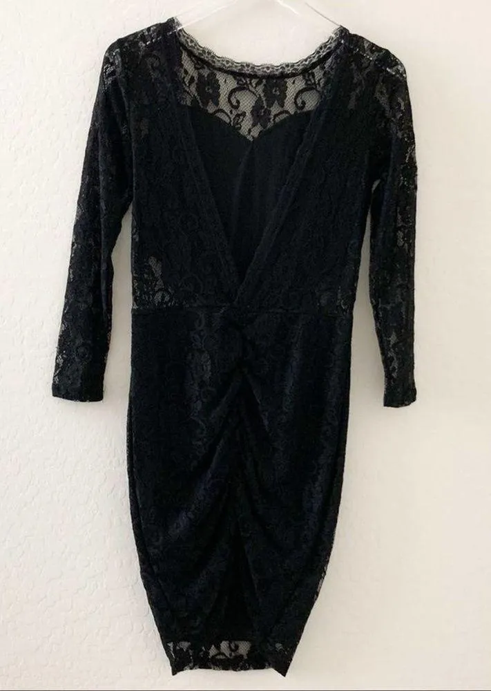 Sexy little black dress low back Size M - Image 5