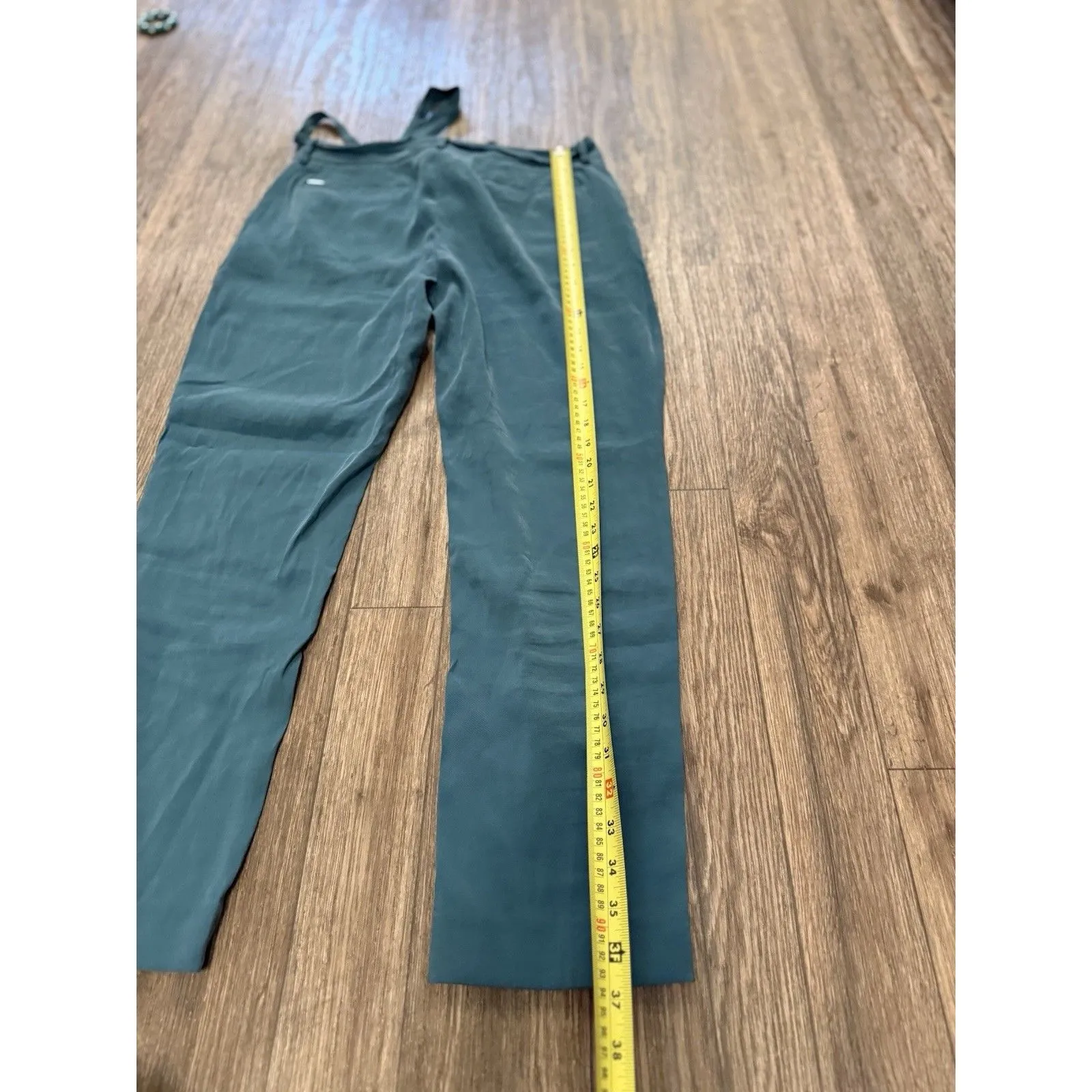 DKNY Pants  size 6 The ESSEX Ankle  Dark Teal‎  Waist Tie   Stretch  Career - Image 9