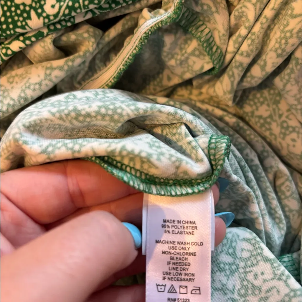 1. State  Green Floral Jumpsuit - Image 6