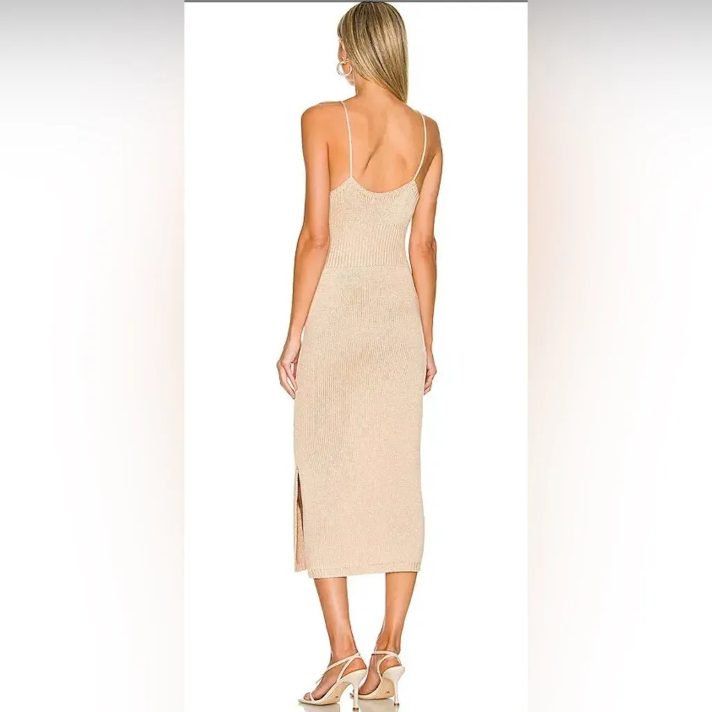 NWT 525 AMERICA Fringe Tank Sweater Dress in‎ Oat (Beige) - large - Image 2