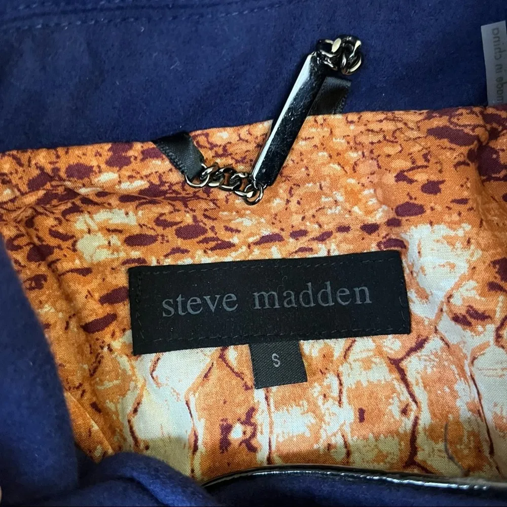 Steve Madden Indigo Black Peacoat NWT Small - Image 7