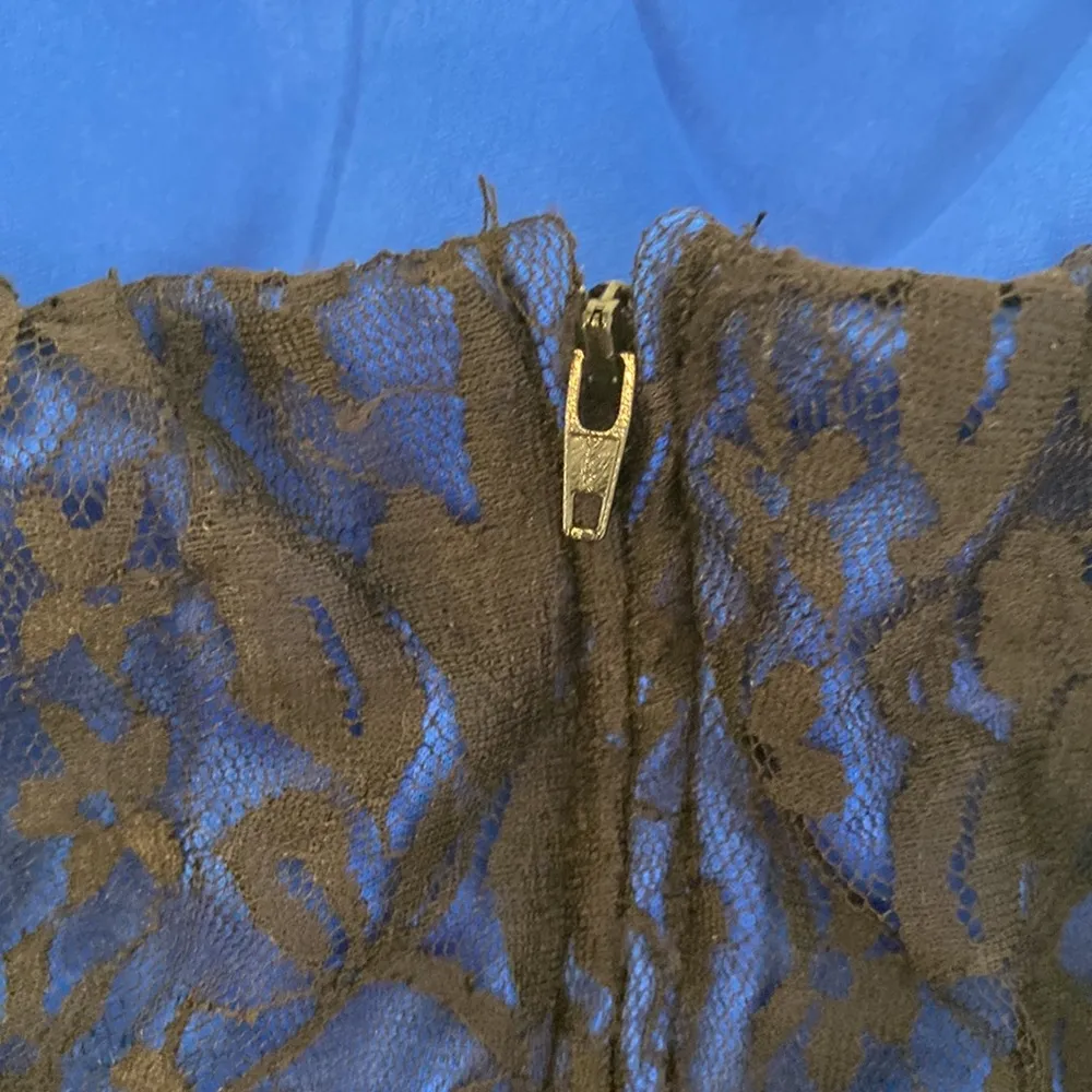 BCX Dress Prom Dress Strapless Lace Lined Jewels Zipper Sz 1 Juniors Stretchy - Image 10