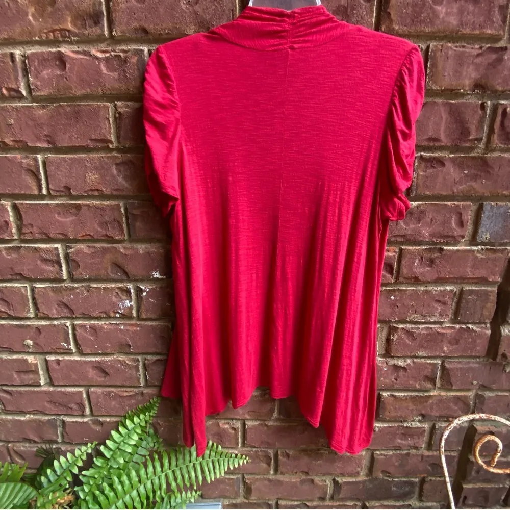 New Directions Bold Red Cardigan Size L - Image 2