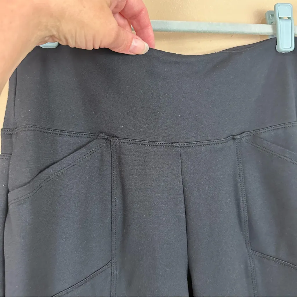 Balance Collection Black Wide Waistband Leggings Large - Image 2