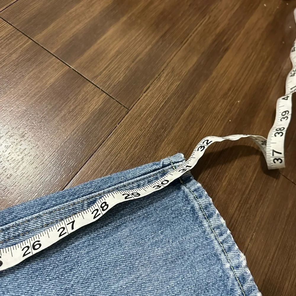 Free people we the free OB902878 embroidered distressed denim jeans size 25 - Image 5