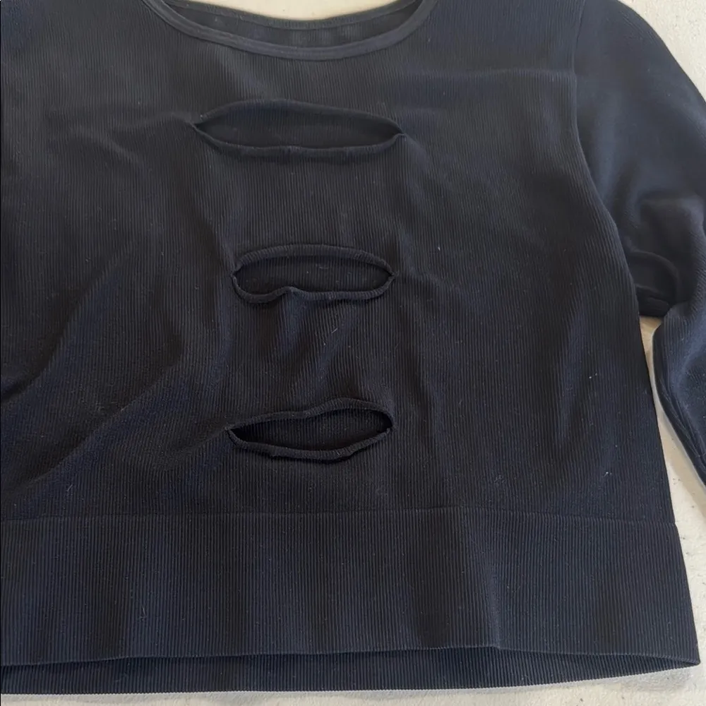 Garage Black Long Sleeve Women's Top - Image 2