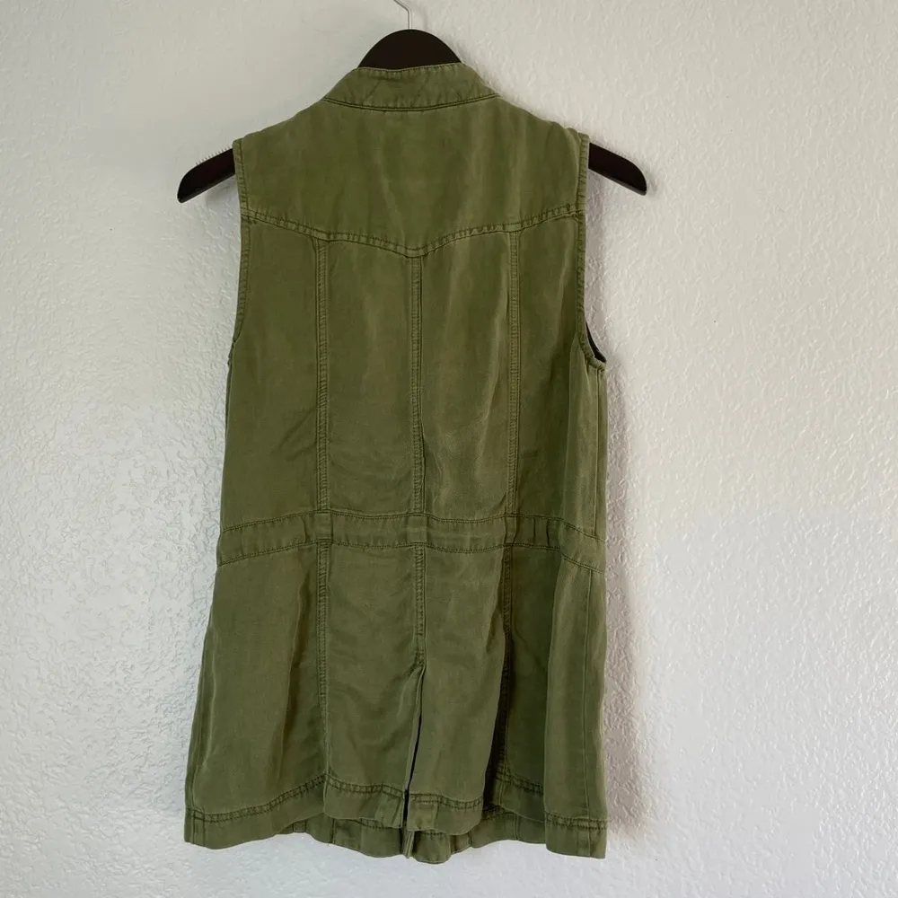SANCTUARY Canyon Military Vest Green XS - Image 7