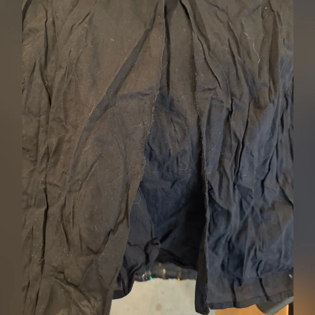 Apiece Apart Dress Women 4 Black Metallic‎ Rainbow Stripe Camellia Midi Party - Image 11