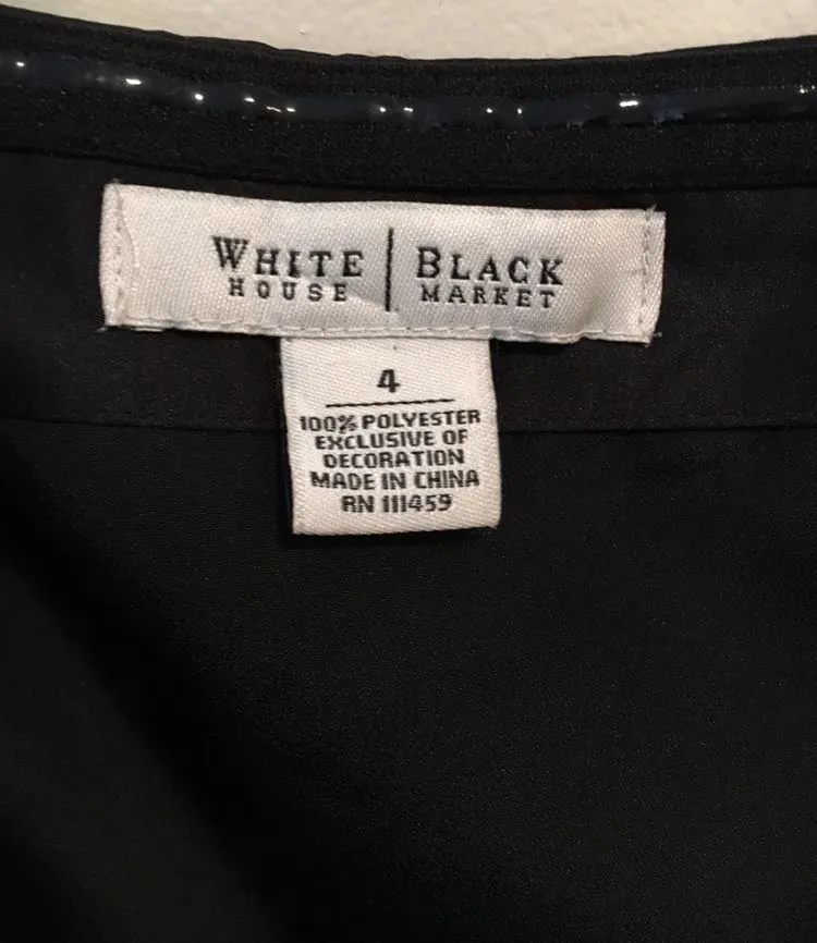 Black Strapless Floral Print Dress - Image 5