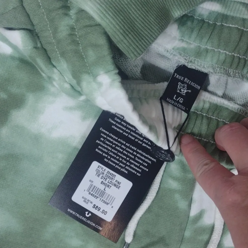 True religion green tye dye lounge set size large - Image 4