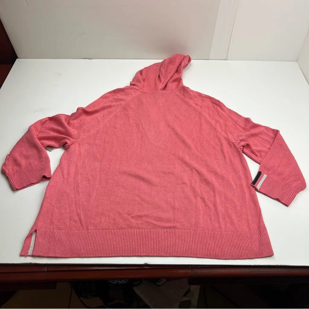 NIC+ZOE Womens Size XL Pink Long Sleeve Hooded Sweater‎ Top Cashmere Blend NEW - Image 11