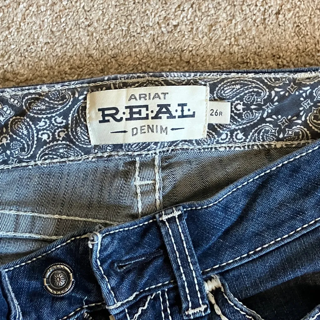 Ariat  Dark Indigo Flare Jeans - Image 2