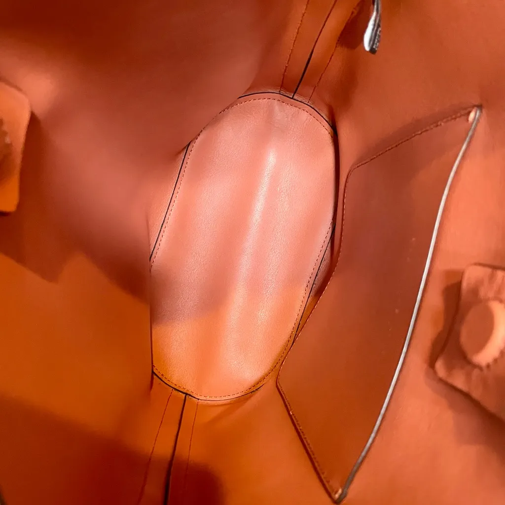 Donna Karan Adan Bucket Bag 100% Leather Pockets & Interior w/ Adjustable Strap - Image 8