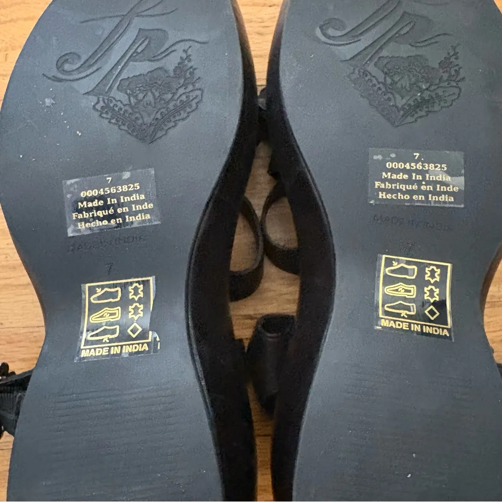 Free People Wedge Sandals Size 7 - Image 5