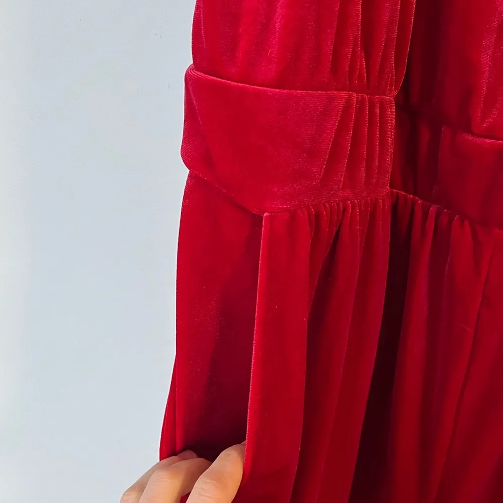 Torrid Velvet Wide Leg Jumpsuit- Size 2X - Image 7