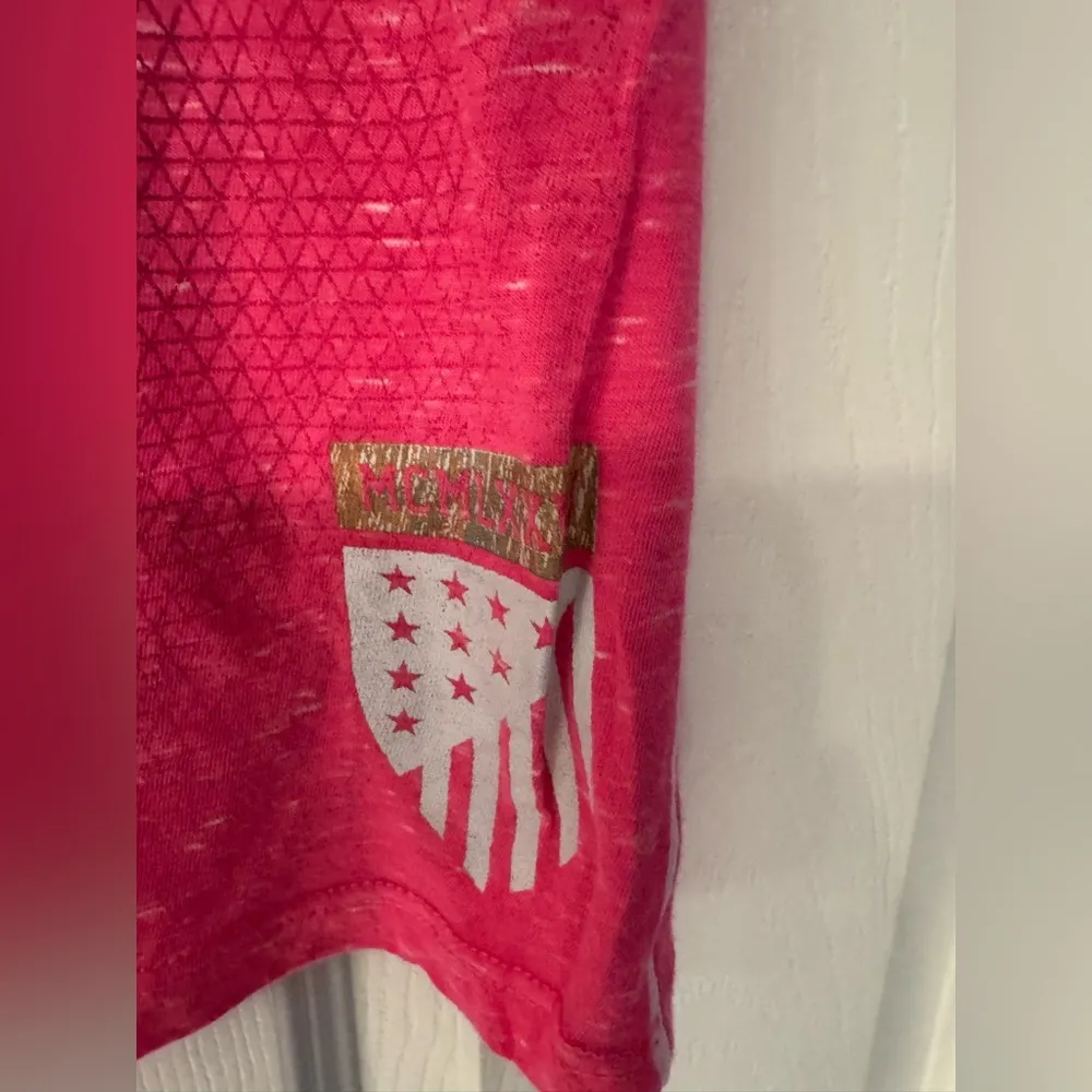 American Fighter x Affliction Women’s Pink & Gray T Shirt Size Small - Image 7