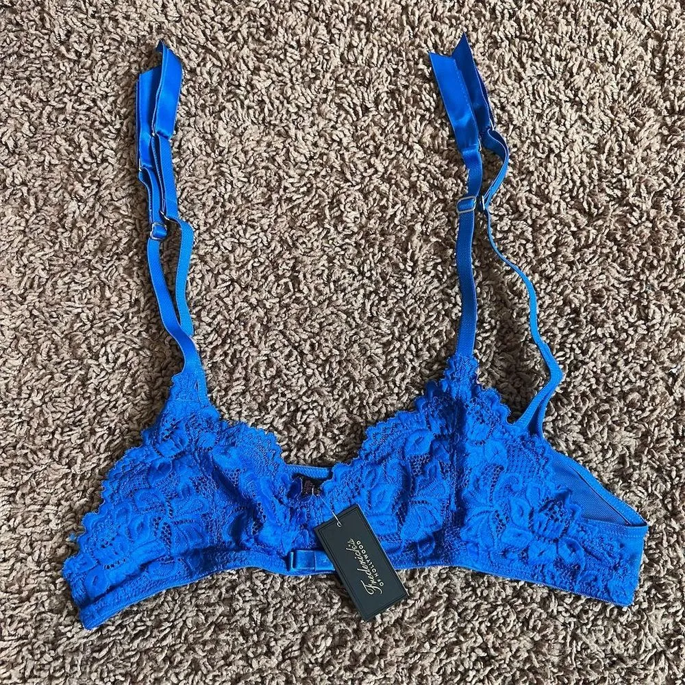 Frederick's of Hollywood Women's Blue Lace Size Small NWT - Image 2