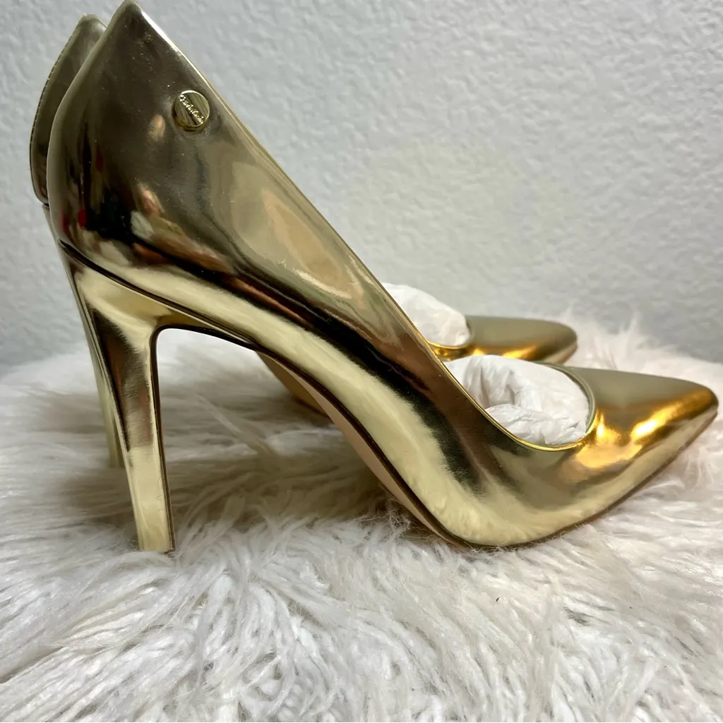 Calvin Klein New in Box Brady Metallic Gold high heels - Image 3