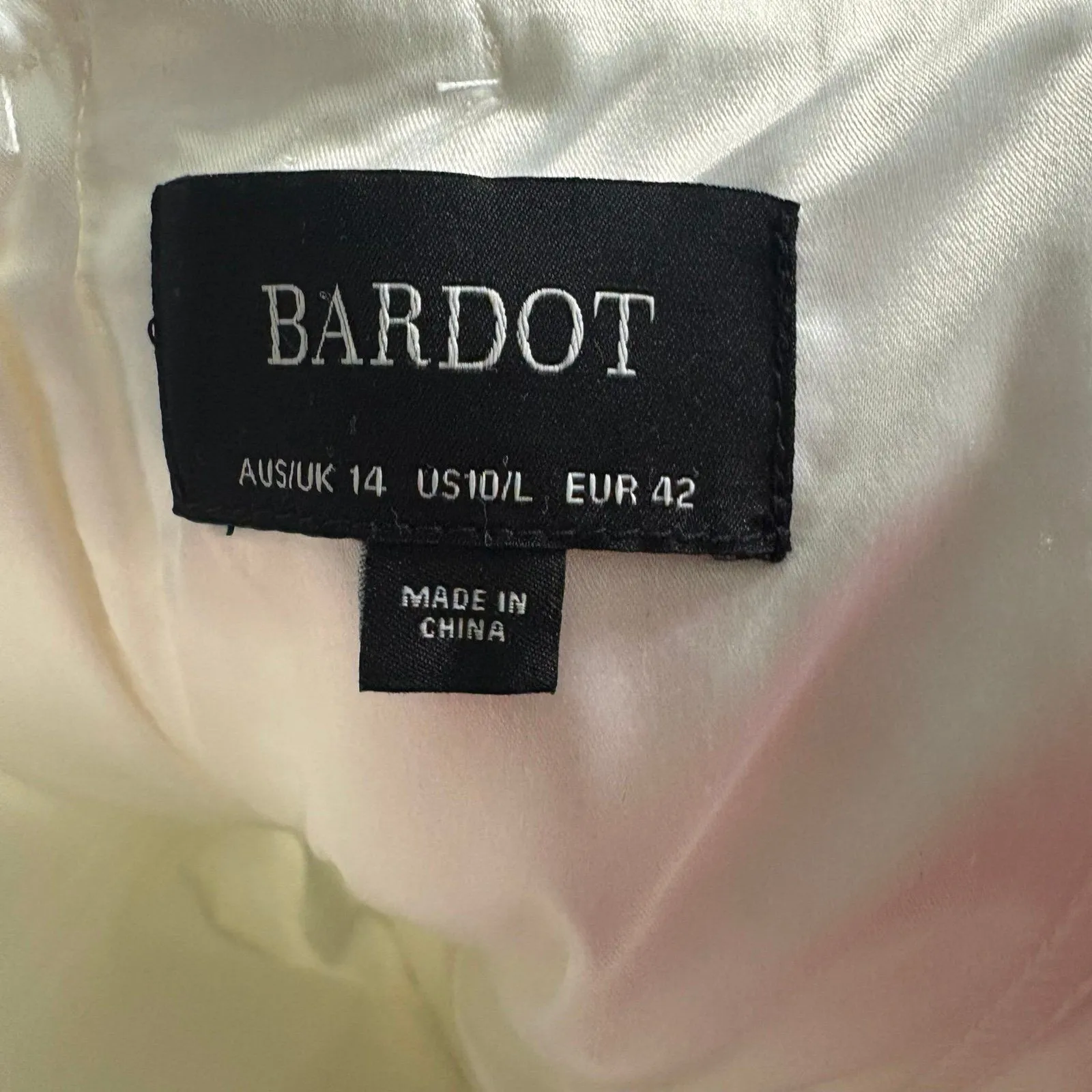 Bardot ‎ White Lina Lace Dress Size 10 - Image 9