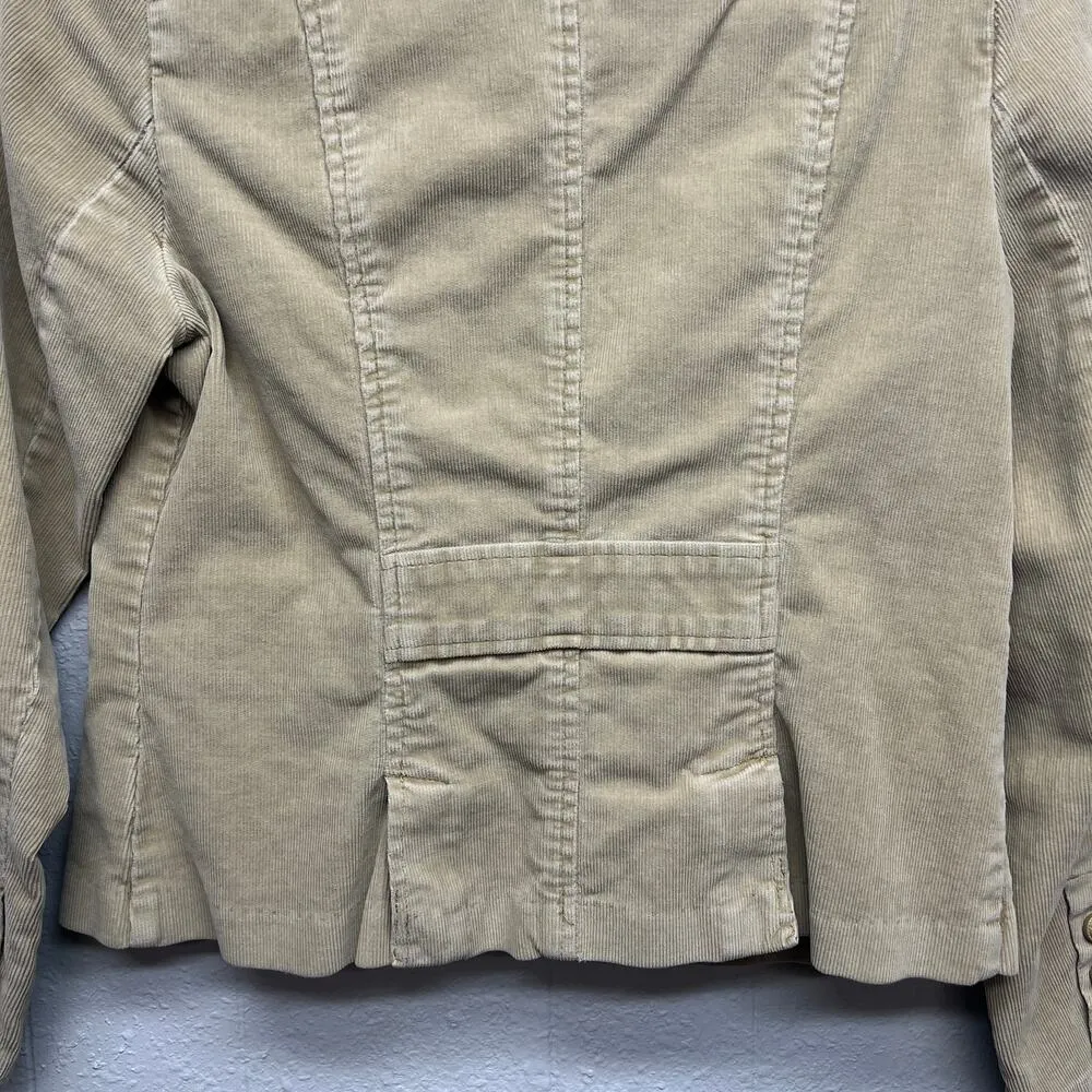 St. John's Bay Y2K Retro Vintage Grunge Chic Corduroy Womens Jacket MP Stretch - Image 9