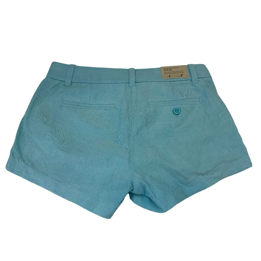 NWT J. Crew 100% Cotton Aqua Blue Powdered Oxford City Fit Shorts - Image 4