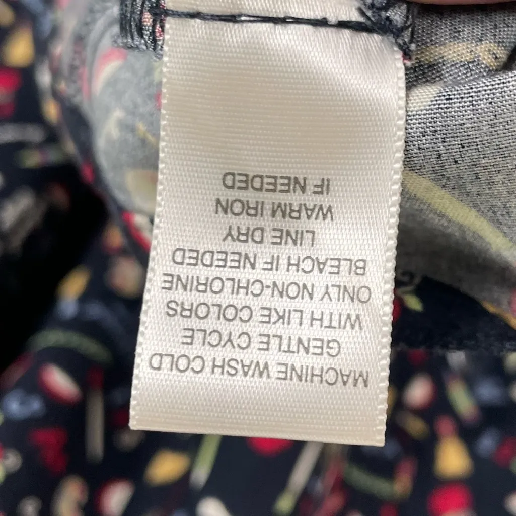 Vintage 90s Y2K Christopher & Banks Teacher Skirt Size 6 Novelty Button Front - Image 9