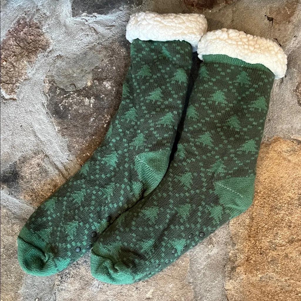Cozy Winter Fluffy Socks 3 pairs Green - Image 2