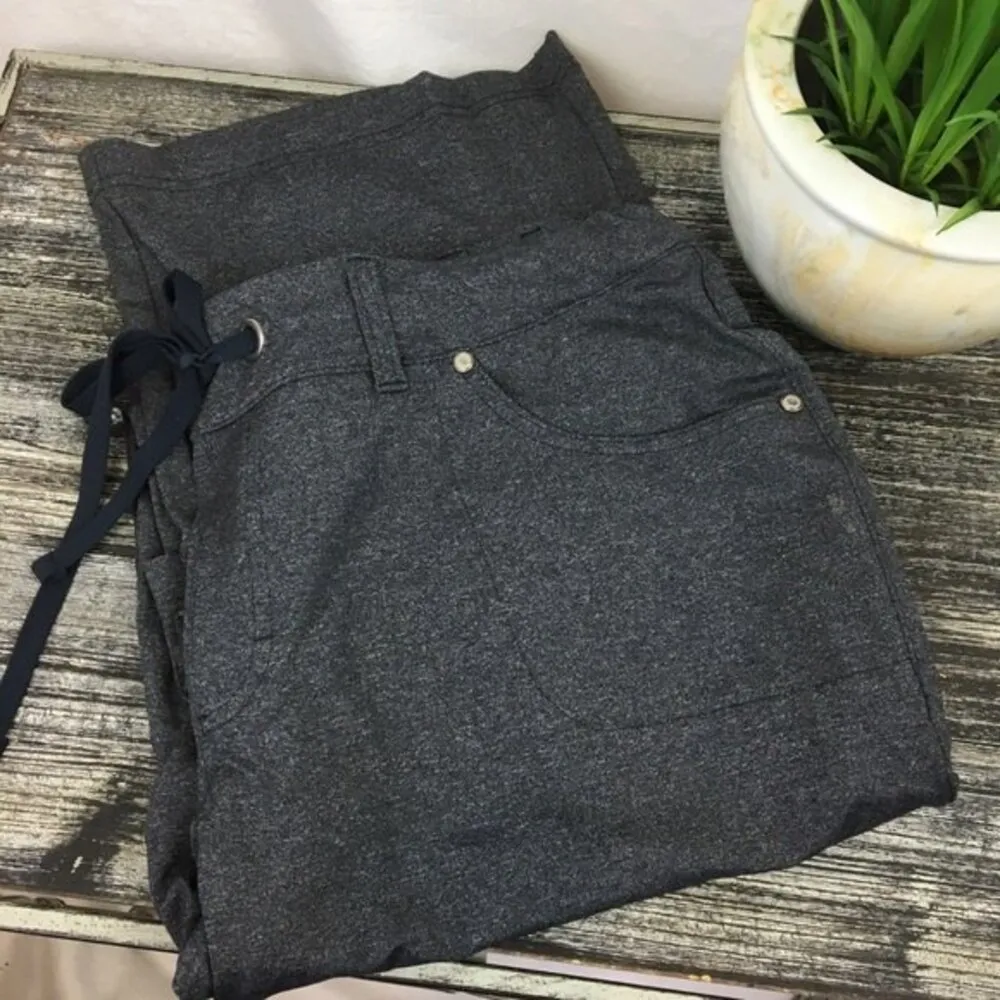 Cabela’s Women's Gray Drawstring Relax Fit Full Length Pants L - Image 3