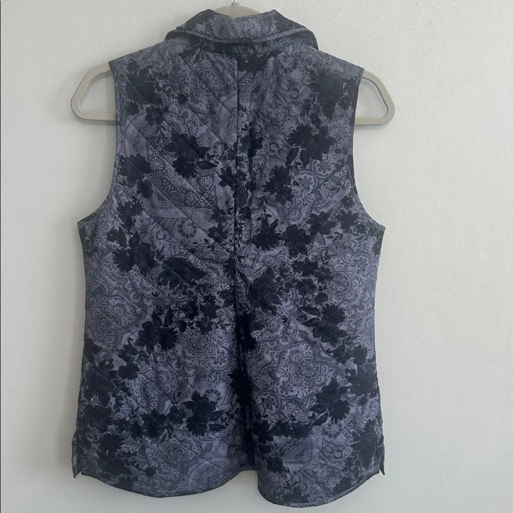 J.Jill Quilted‎ Floral Vest - Image 4