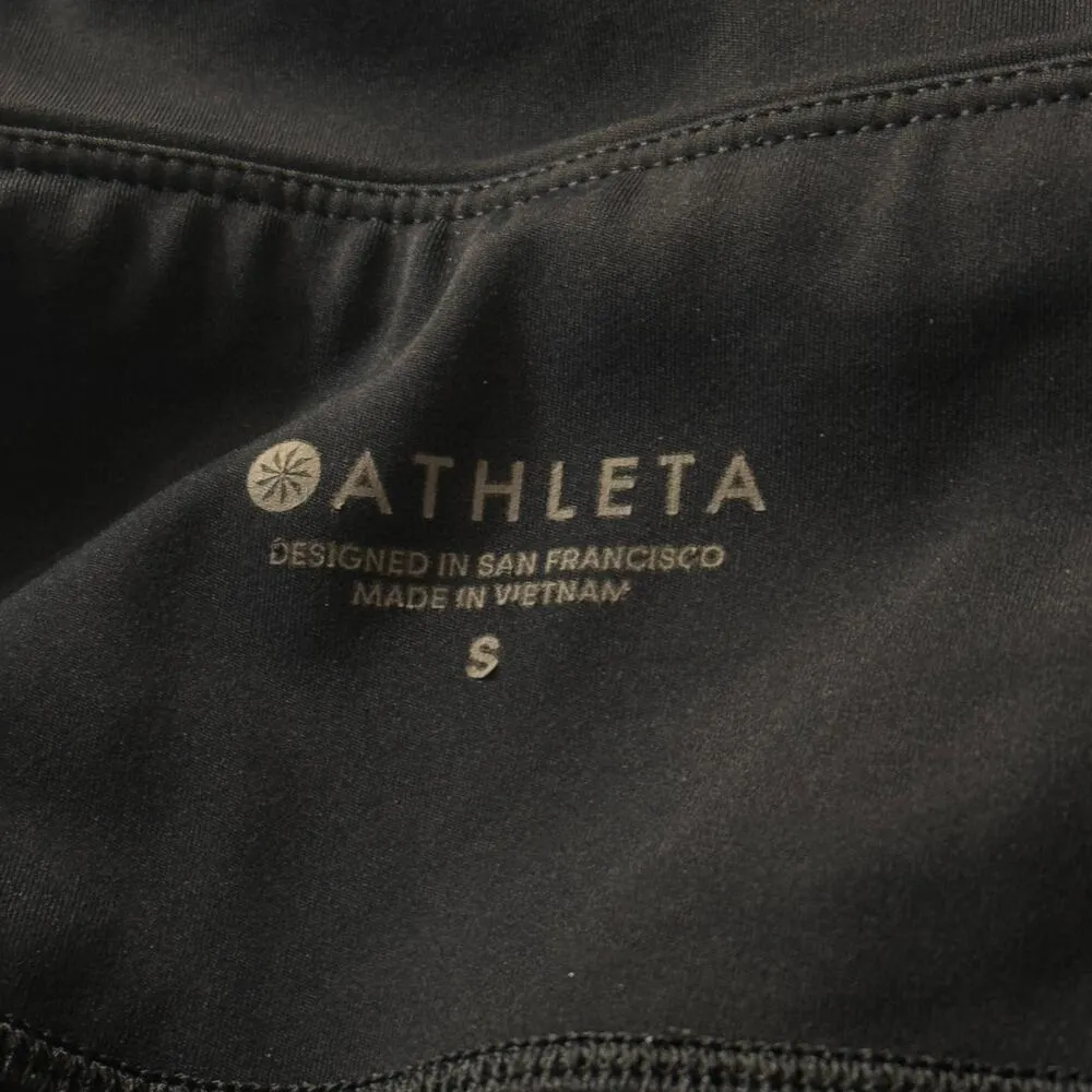 Athleta Small Timeless Contender Capris Leggings Zip Pockets Wicking Breathable - Image 14