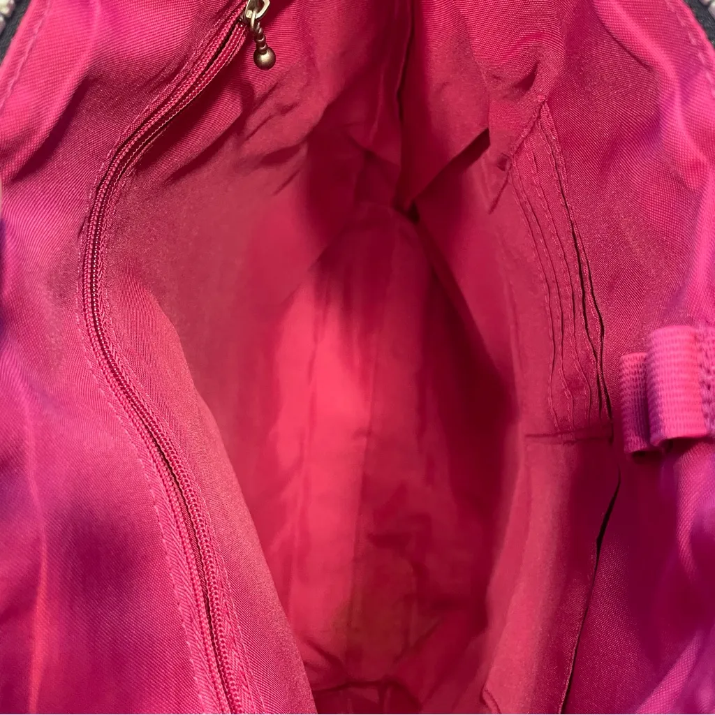 Baggallini Gray Nylon Zip Entry Crossbody Bag Travel Pockets Lightweight Purse - Image 9