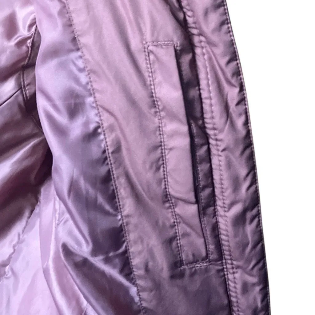 Eddie Bauer Down Filled Dusty Rose Quilted Puffer Vest Size M Hiking #762 - Image 10