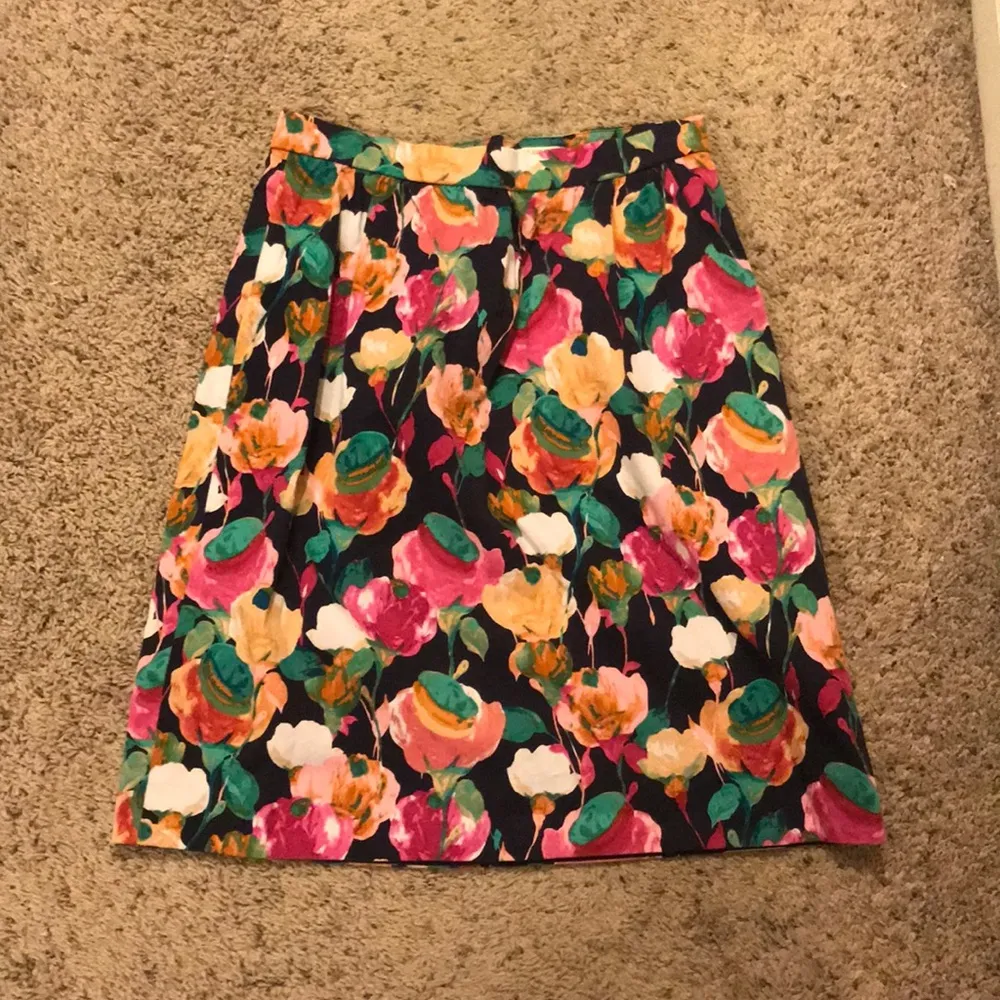 J. crew floral printed full circle skirt 0 - Image 2