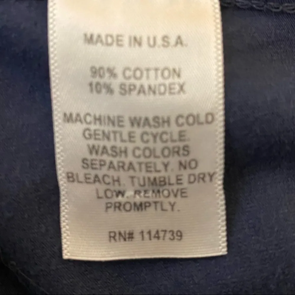 FLAX blue cotton blend capris leggings in size XS. EUC - Image 4