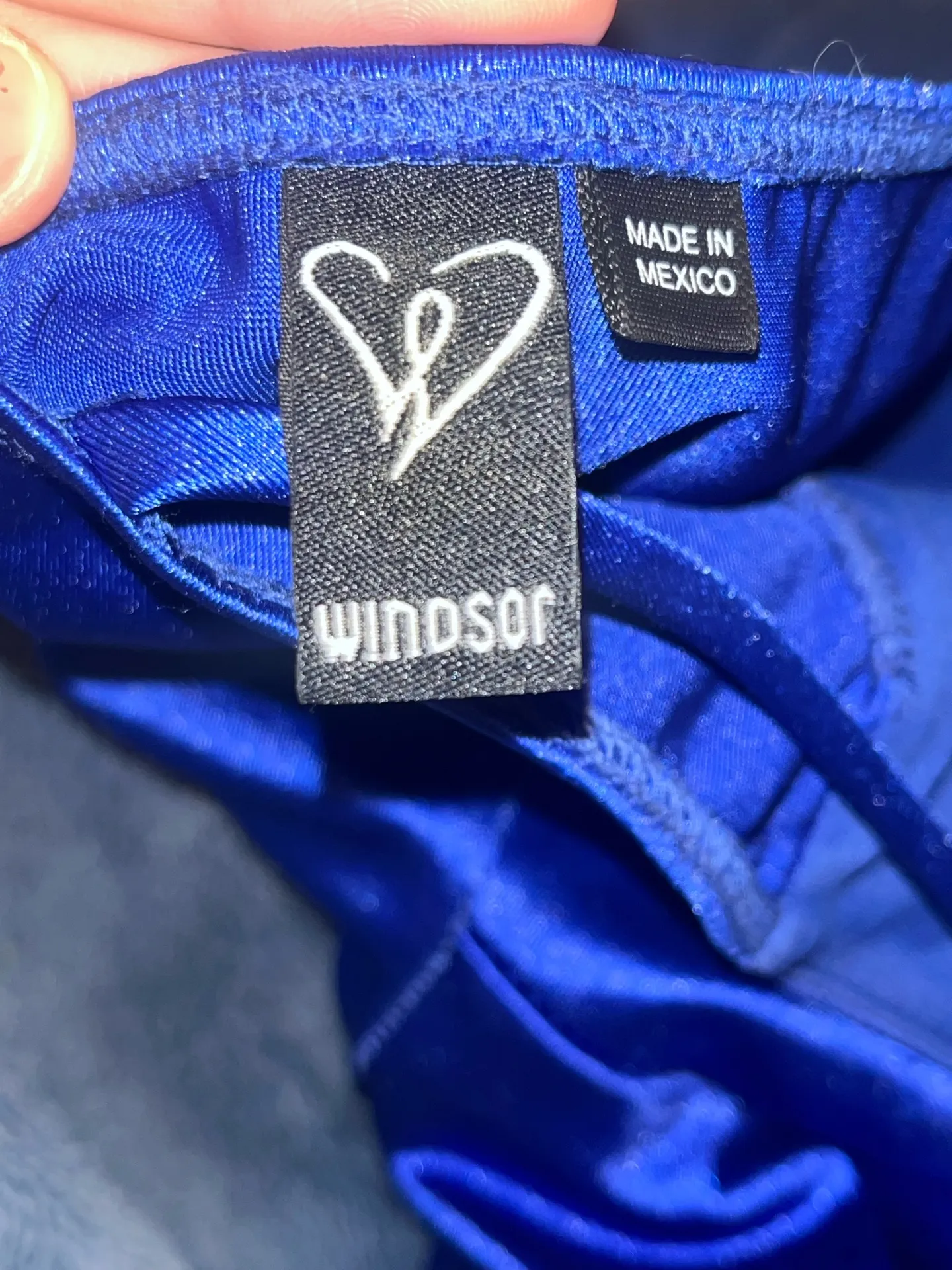 Blue Windsor Silk Dress - Image 5