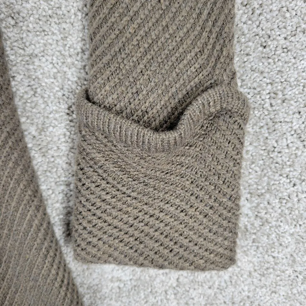 Design History Sweater Dress Womens L Brown Rib Angle Knit Pull On Midi Casual - Image 9