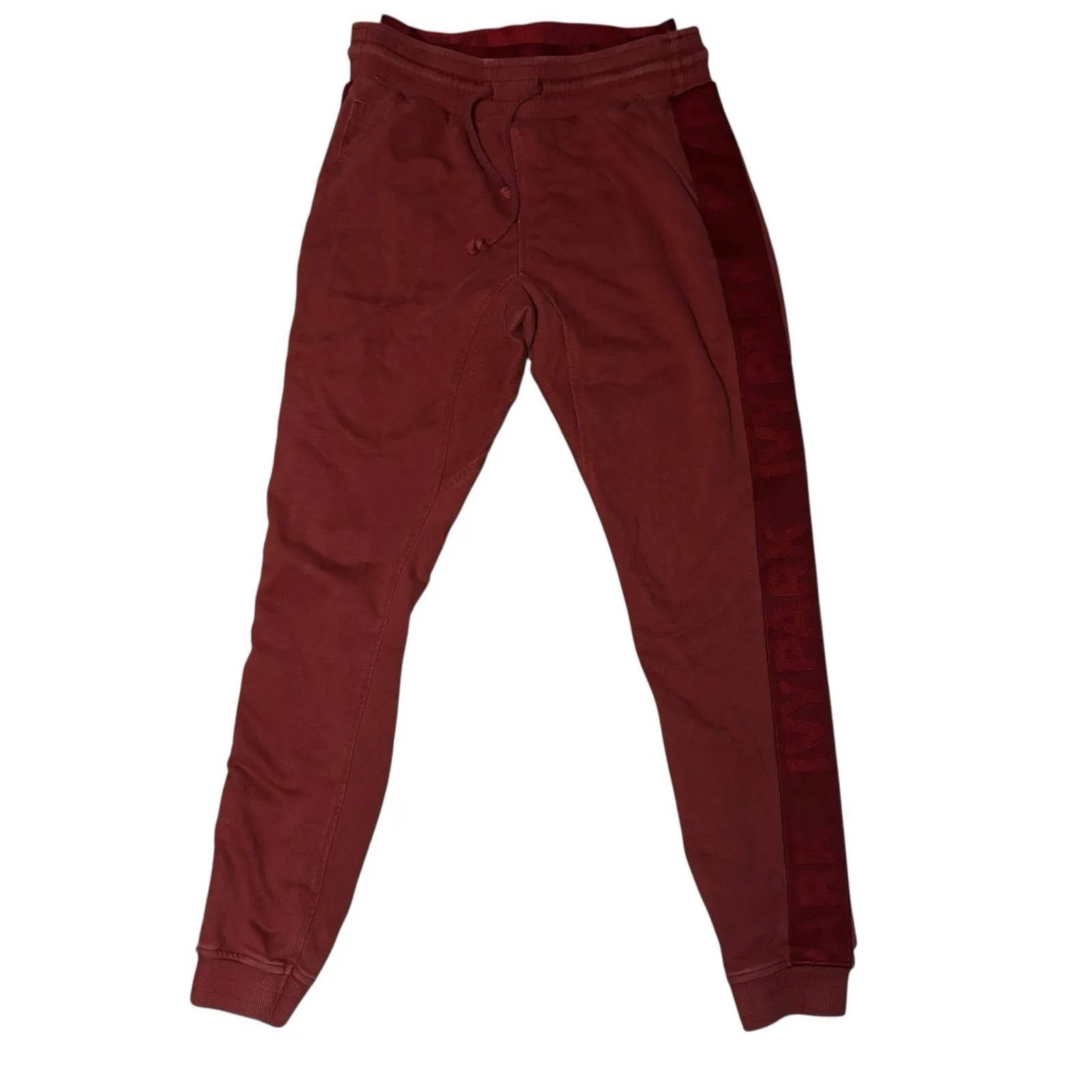 Ivy Park Sweatpants Womens size small Burgundy Rust Jogger - Image 4
