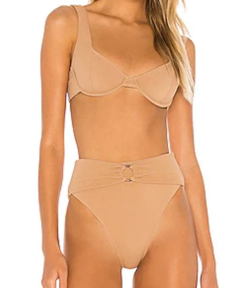 House of Harlow 1960 Boston Sunkissed Bikini Set High Rise Bottom Women’s Large - Image 10