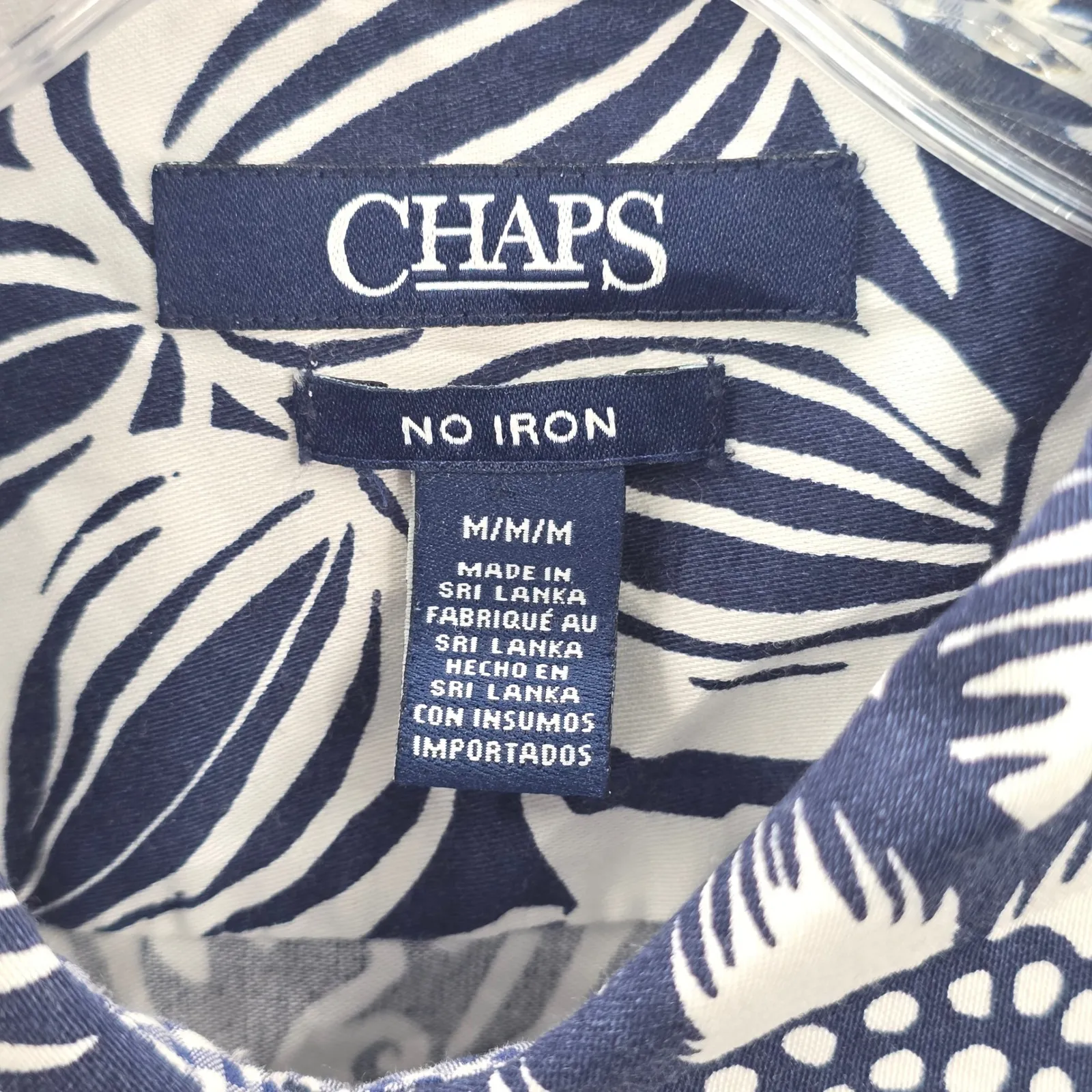 Y2K Vintage Floral Hawaiian Vacation Cruise Island Chaps Surf Shirt 90s Top M - Image 14