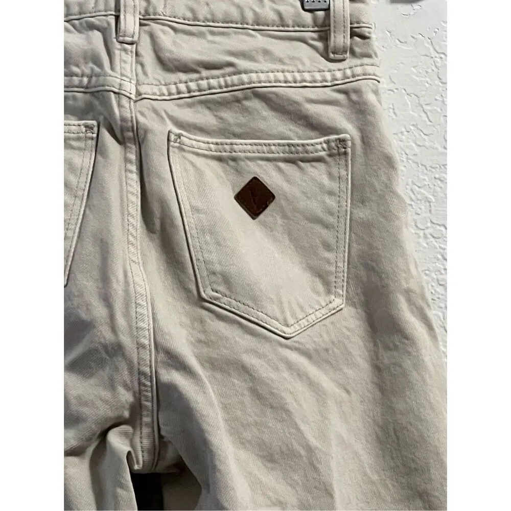 Abrand Jeans A ‘94 High And Wide Faded Khaki Beige Urban Outfitters 24x22 Size 24 - Image 5