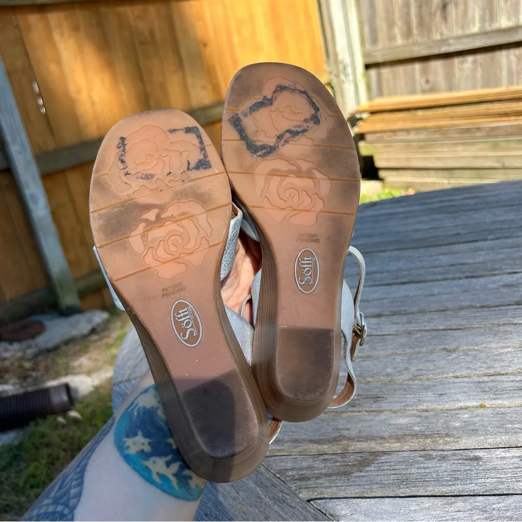 Women’s Sofft‎ Gabella Sandal in silver size 8 - Image 8