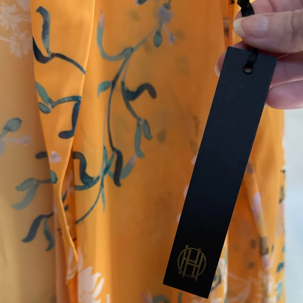 House of Harlow 1960 X Revolve Floral Kimono Orange - Image 5