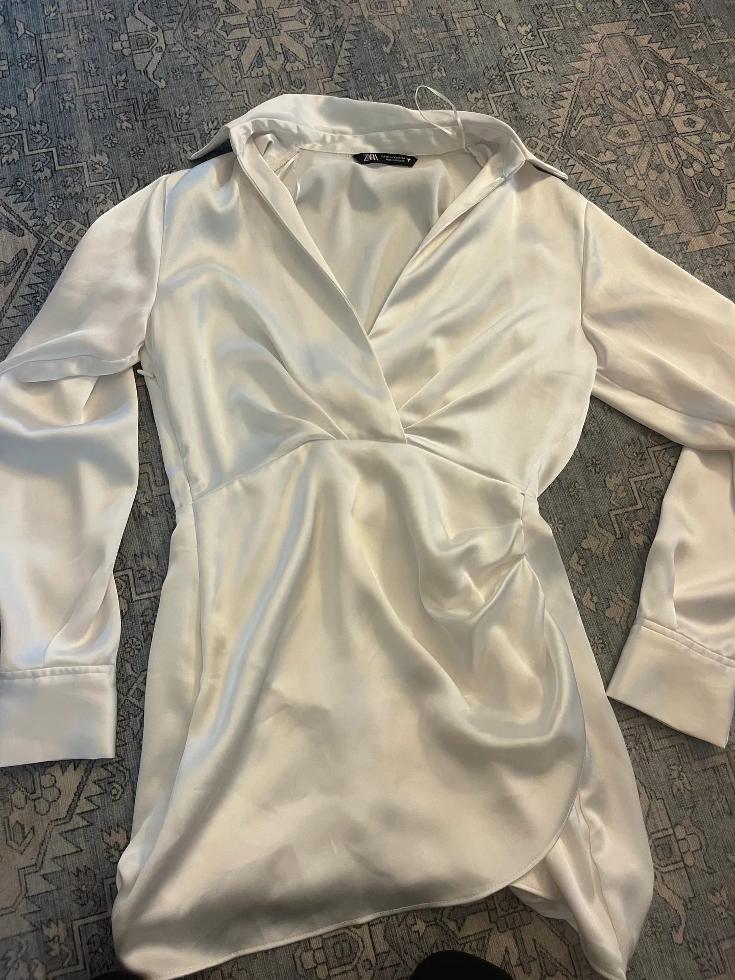 Satin White Dress - Image 3